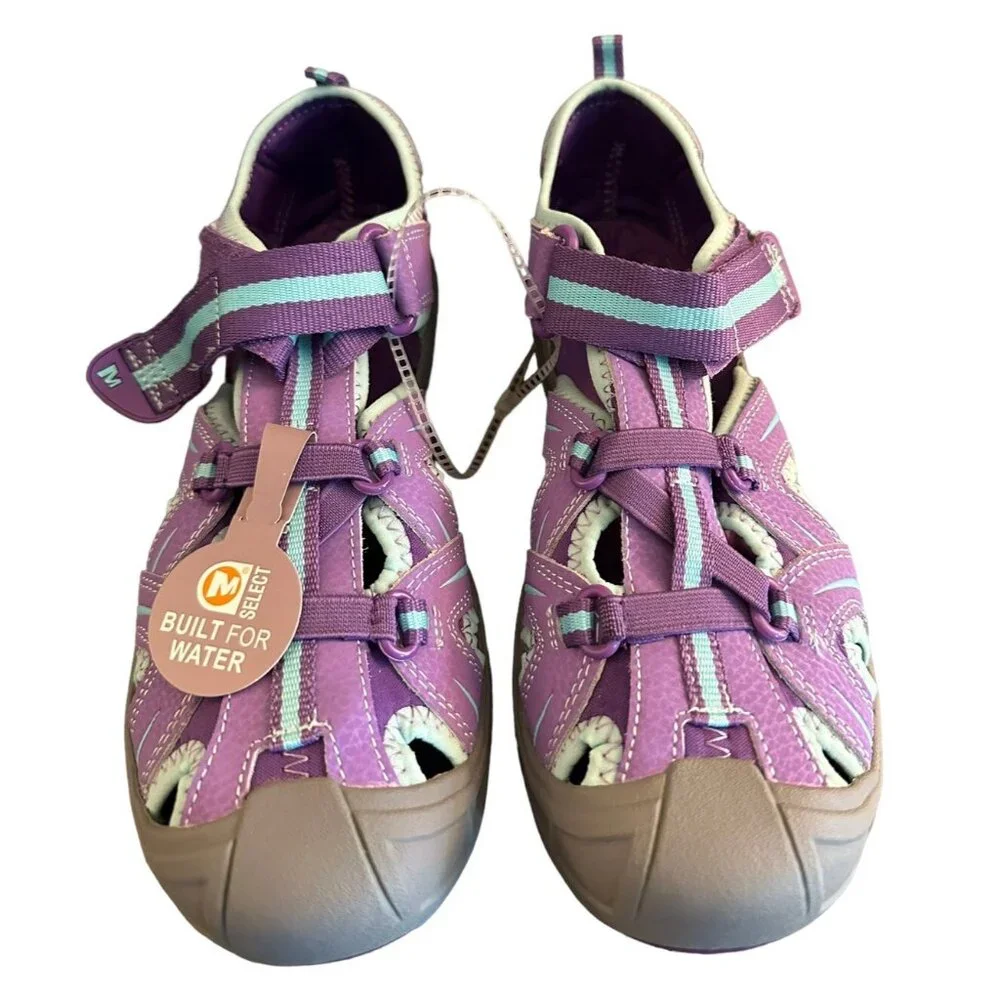 Merrell Hydro Hiker Sandals Youth Sz 6‎ 37 Purple Outdoor Hiking Shoes Water NEW